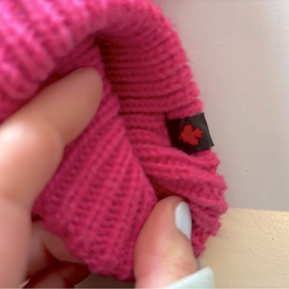 Hot Pink Faux Fur Mittens - Picture 3 of 6